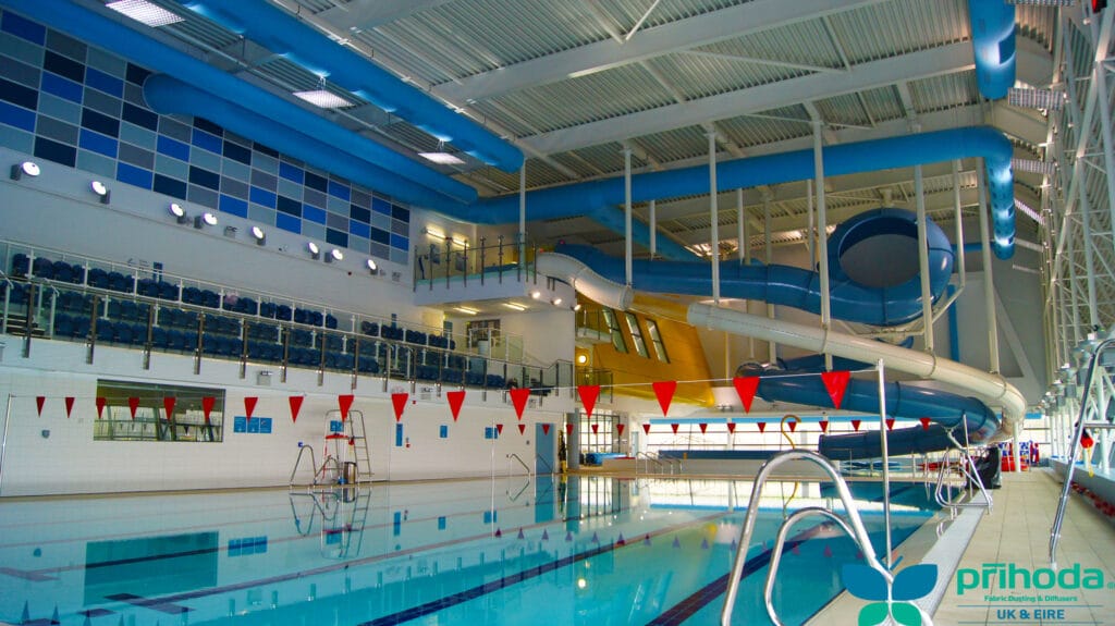 swimming pool ventilation over pool