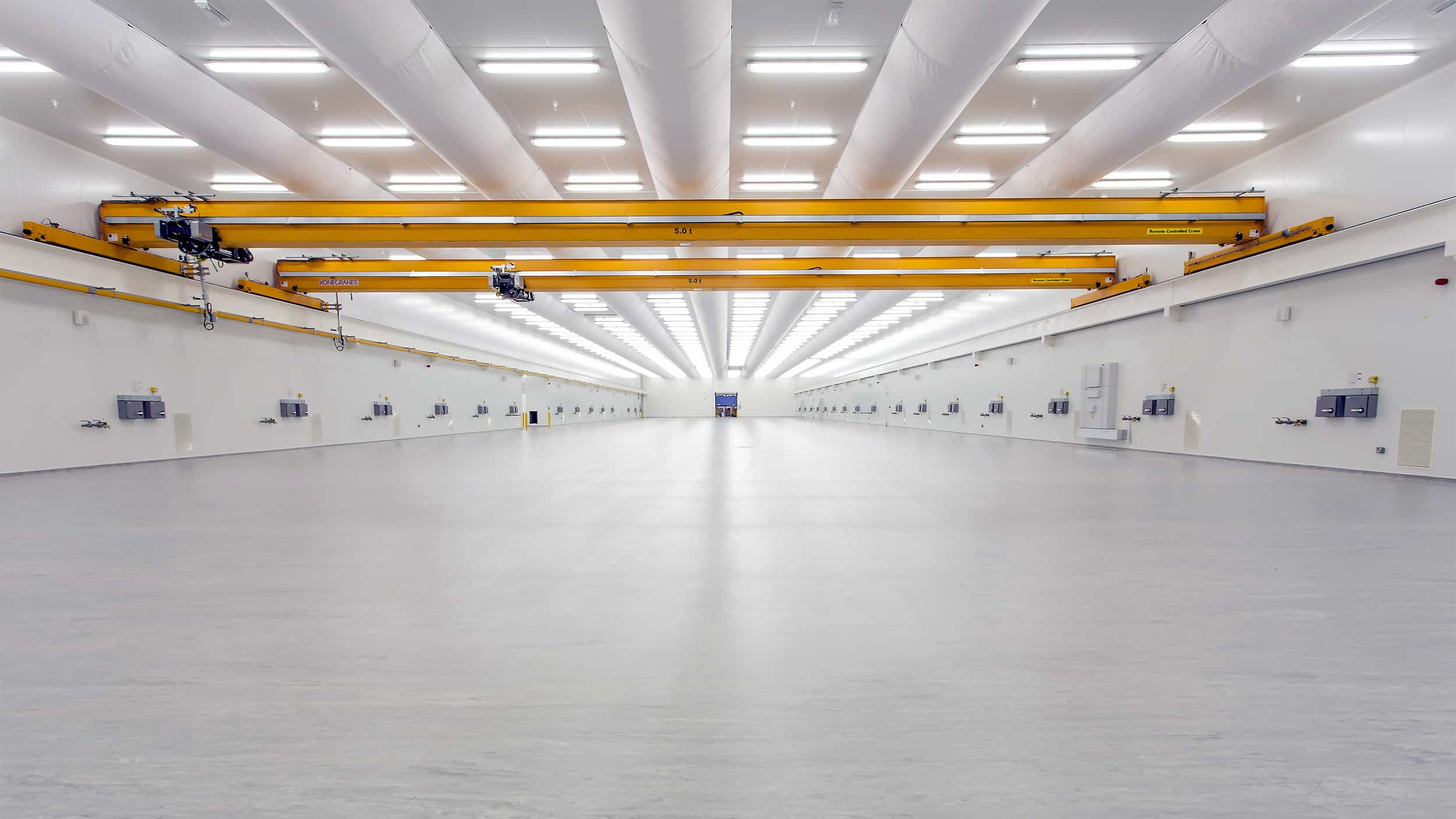 Bespak cleanroom with Prihoda fabric ducts