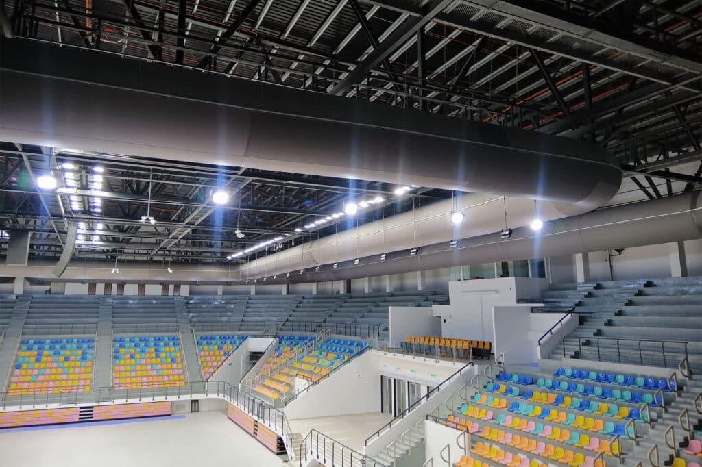 fabric ducting for arenas