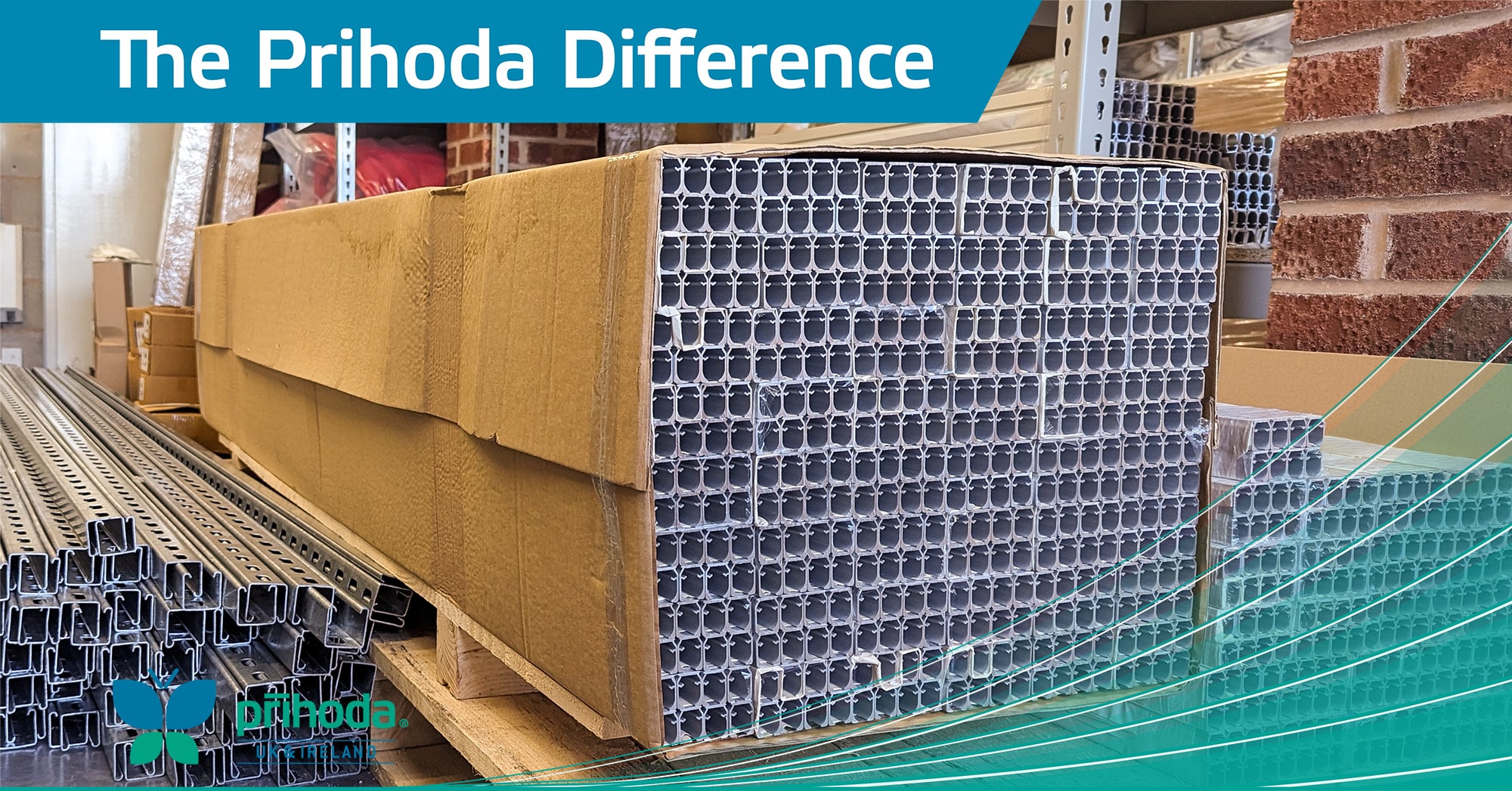 Prihoda fabric duct track in stock in the warehouse ready to go. 